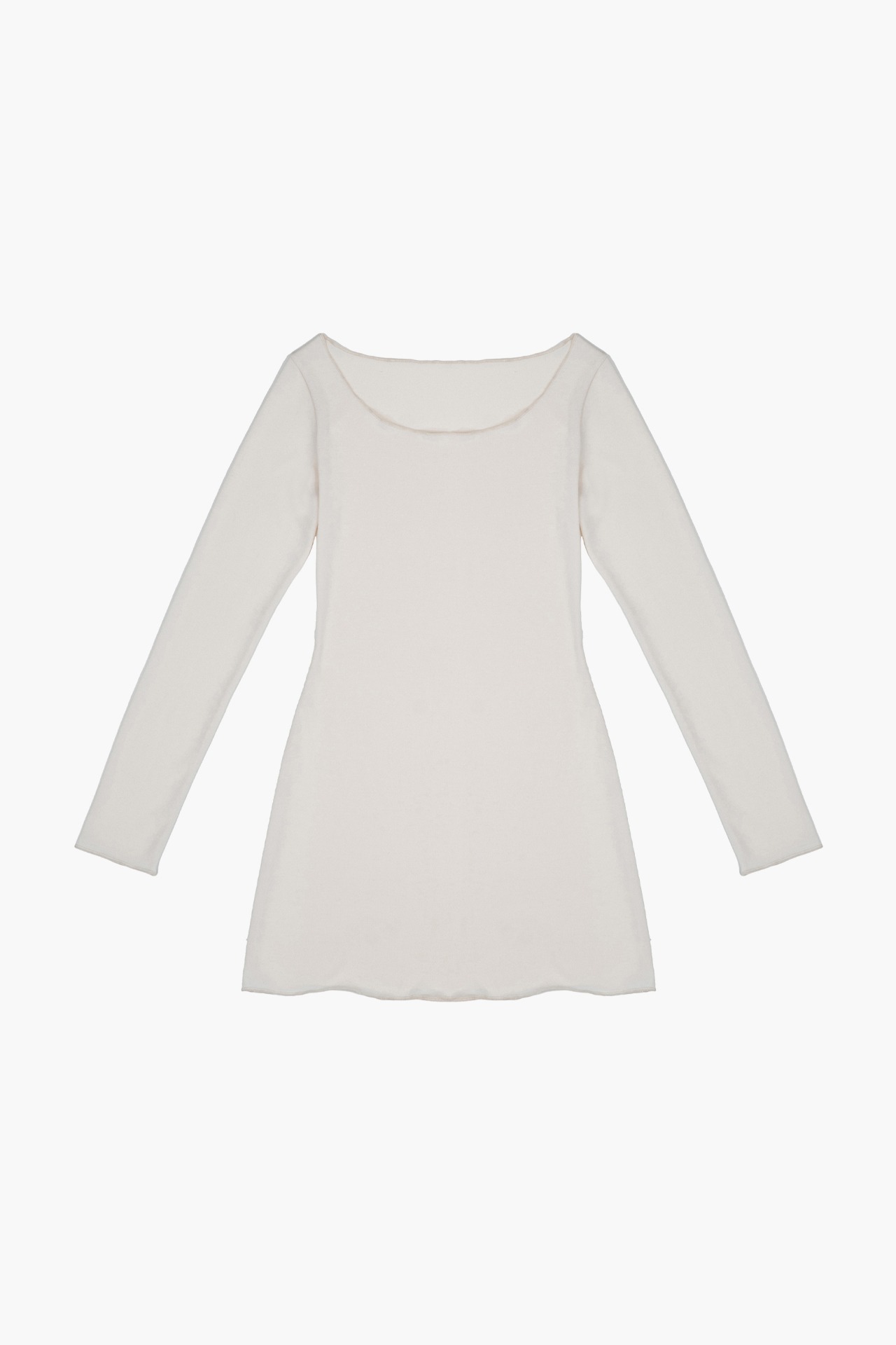 KNIT LONG SLEEVE TOP IVORY